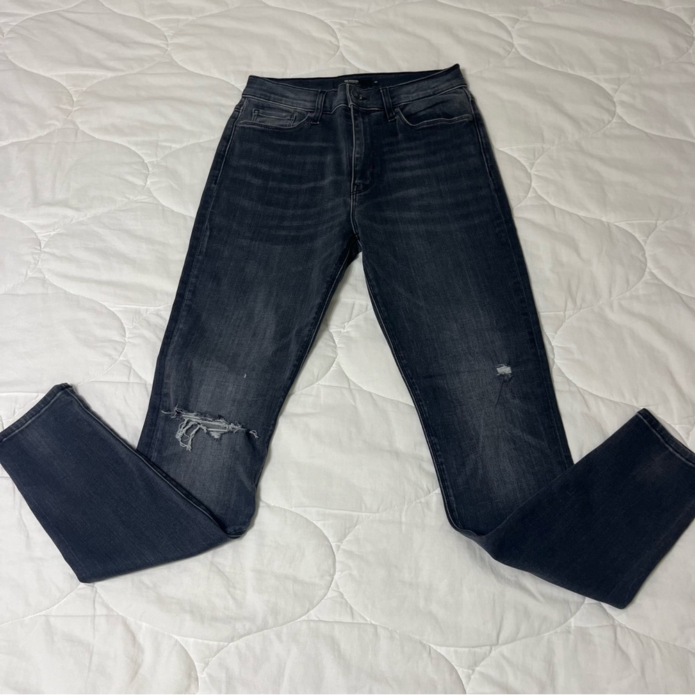 Hudson Dark Wash Distressed Jeans